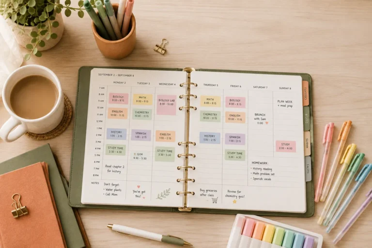 20 student planner ideas to stay organized and productive