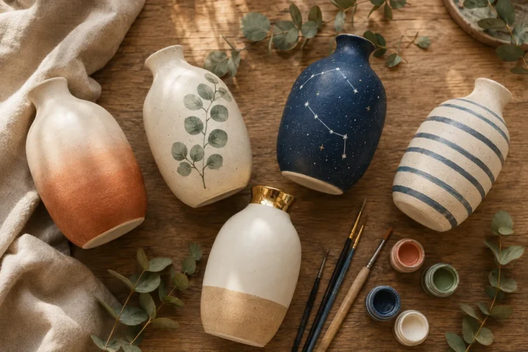 Pottery Painting Ideas for Vases