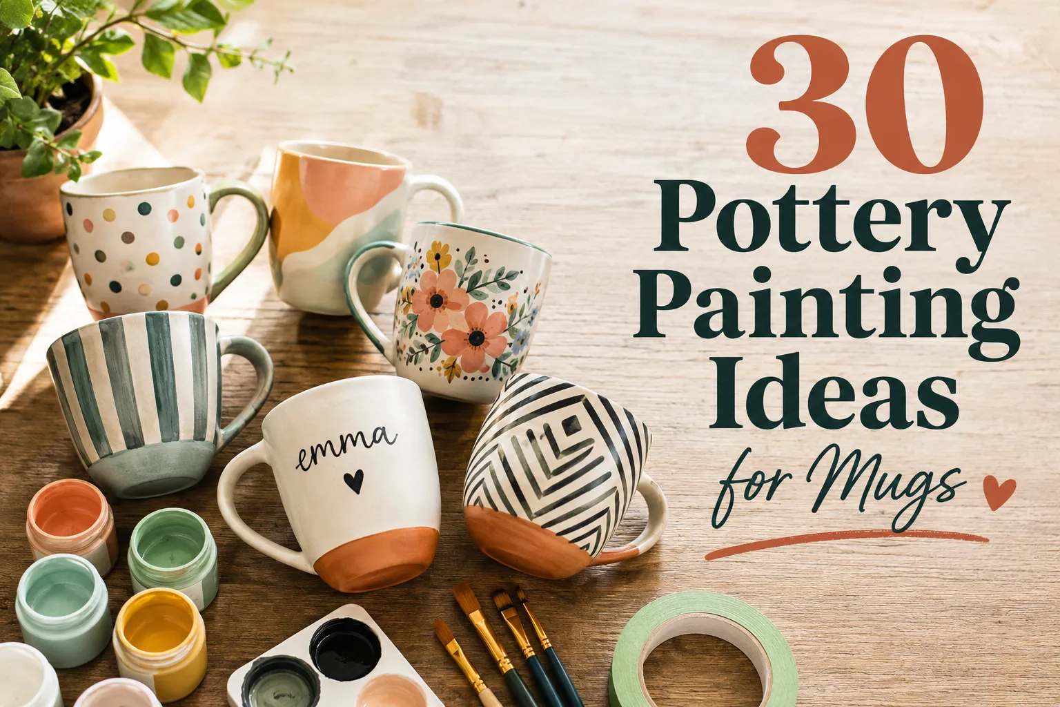 30 pottery painting ideas for mugs anyone can paint