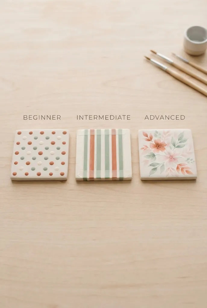 Pottery painting techniques from beginner to advanced skill level